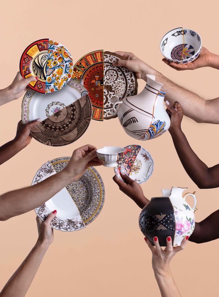 Objets de décoration - COLLECTION DE VAISSELLE - SELETTI
