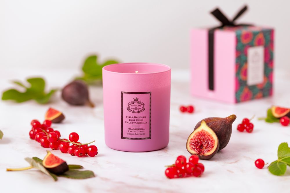 Candles - Fig and Cassis Candle, 180gr - ESSENCIAS DE PORTUGAL|SAUDADE