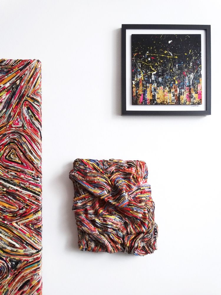 Unique pieces - Sculpture recycled paper INSTANT - HELENE SIELLEZ