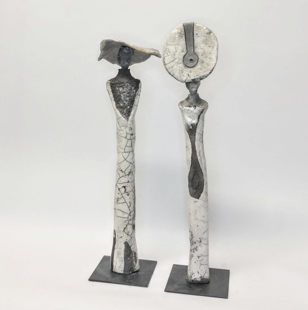 Sculptures, statuettes and miniatures - Fashion Raku Silhouettes Sculptures - MARIE JUGE SCULPTEUR
