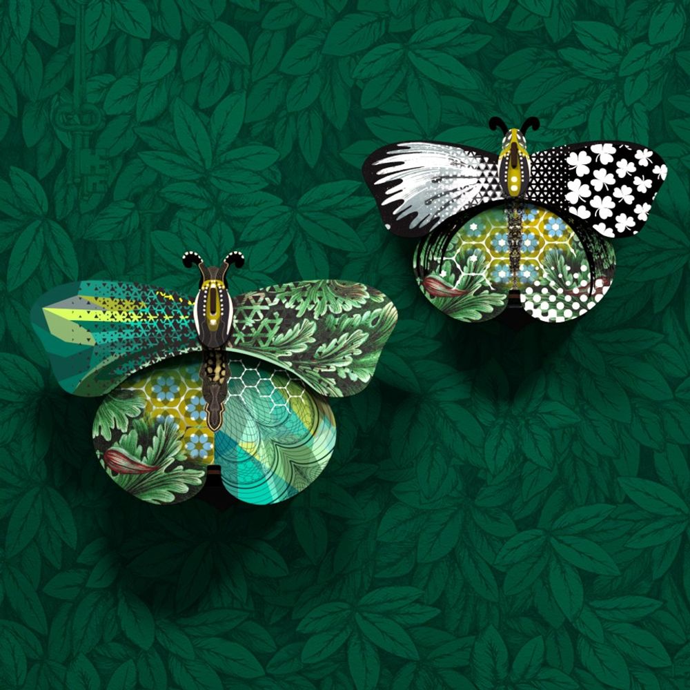Decorative objects - Magda - Decorative butterfly with hidden small storage - MIHO UNEXPECTED THINGS