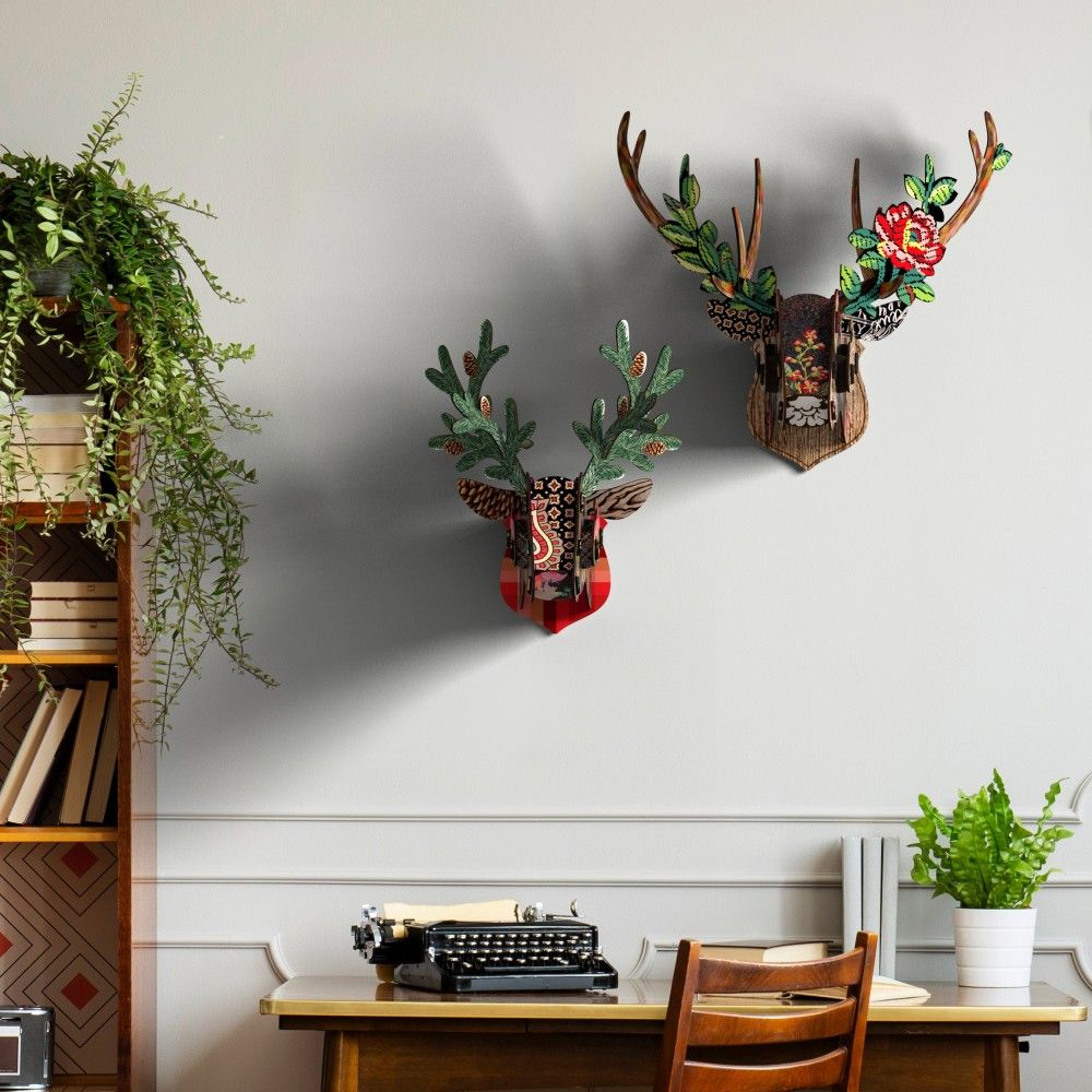 Other wall decoration - In the pines - Eco-friendly deer head - MIHO UNEXPECTED THINGS