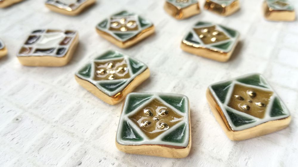 Gifts - 【MOSAIC】Earrings (L) - NANAYOSHA