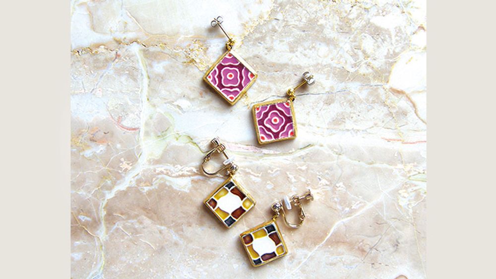 Gifts - 【MOSAIC】Earrings (L) - NANAYOSHA