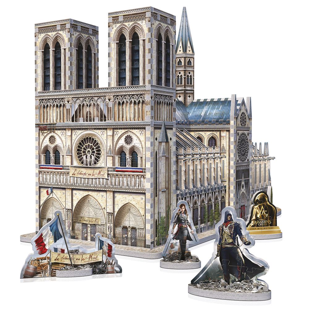 Jouets enfants - Assassin´s Creed Unity  Notre-Dame (860 pièces) - FOLKMANIS PUPPETS/JH-PRODUCTS