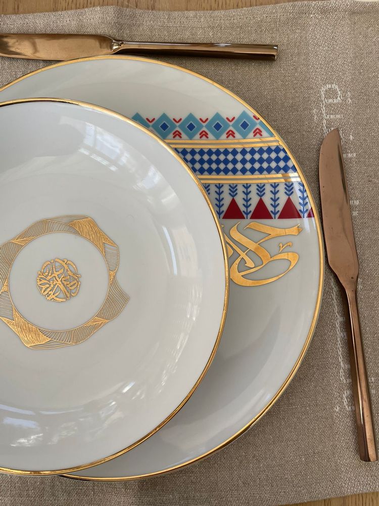Assiettes de réception - Ensemble de 6 assiettes à dîner Sahra - DECORATION ONE