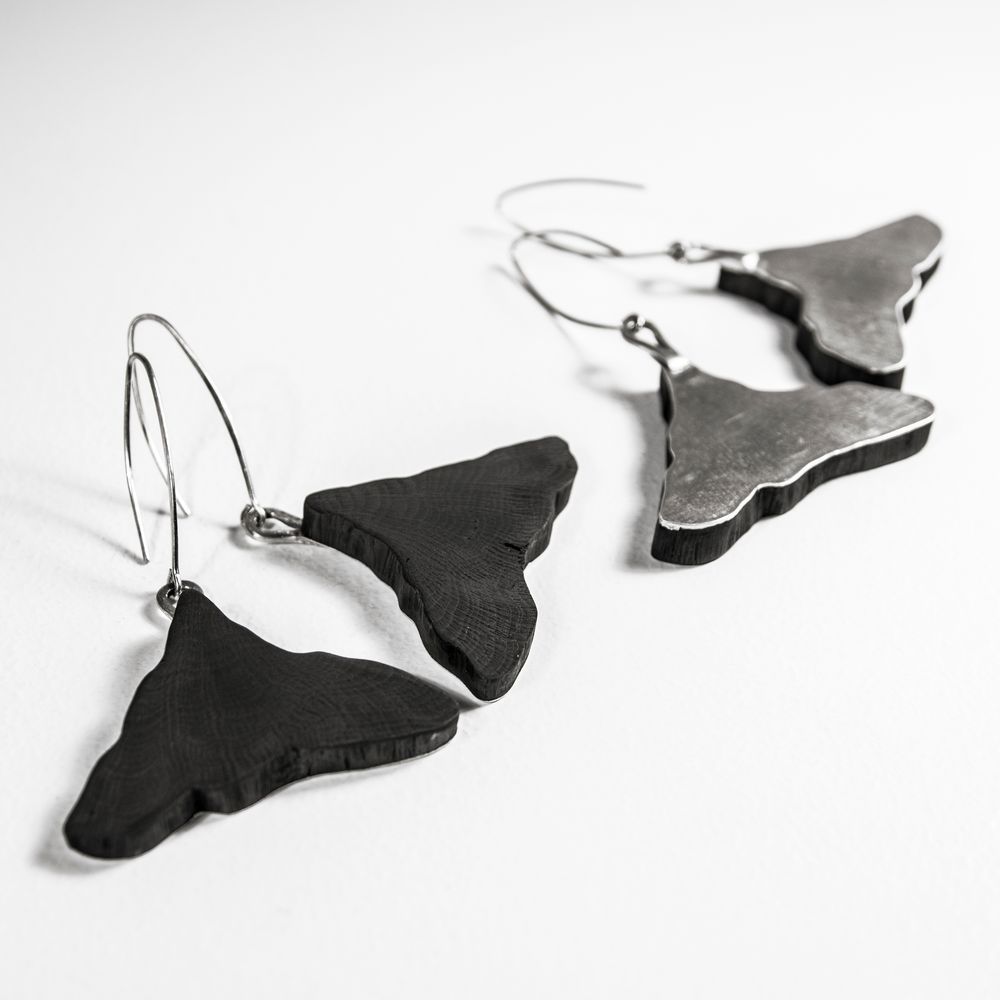 Bijoux - Boucles d'oreilles MIMI-WA/EDA/FULI - CHARCOAL ESKIMEÏT