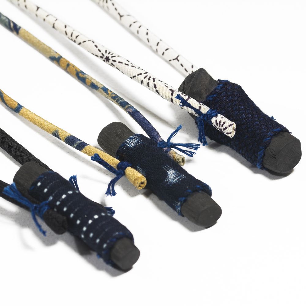 Jewelry - Long necklace KOFU-MINI-EDA - CHARCOAL ESKIMEÏT