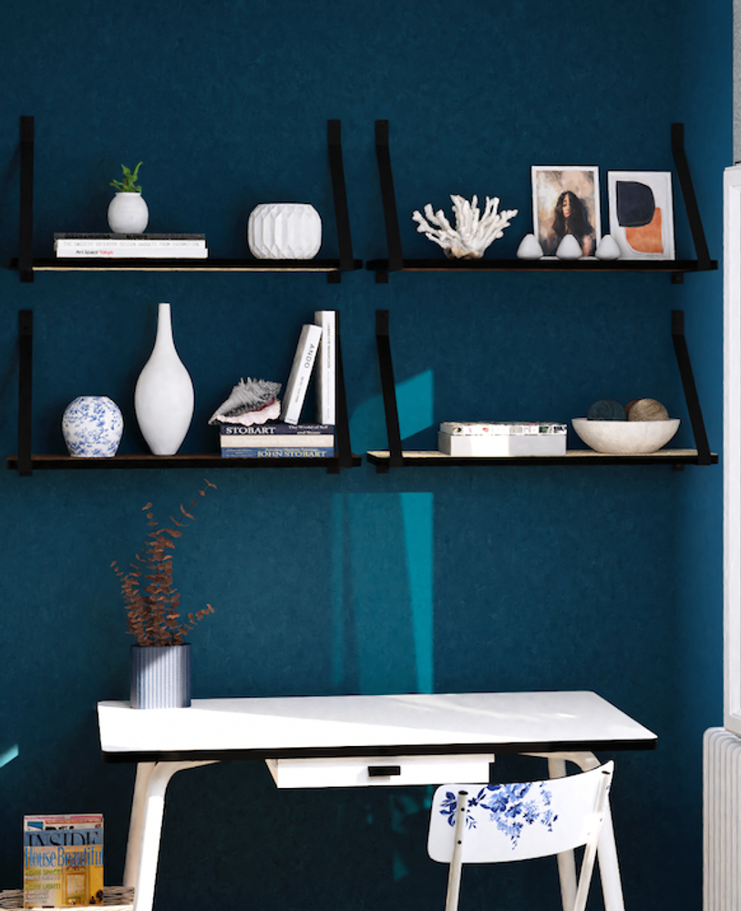 Decorative objects - Rosy retro wall shelf - 80x25cm - LES GAMBETTES