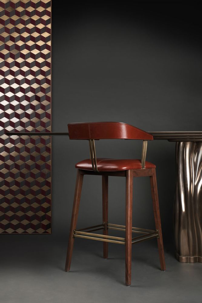 Stools - Pinio Bar Chair - MADHEKE