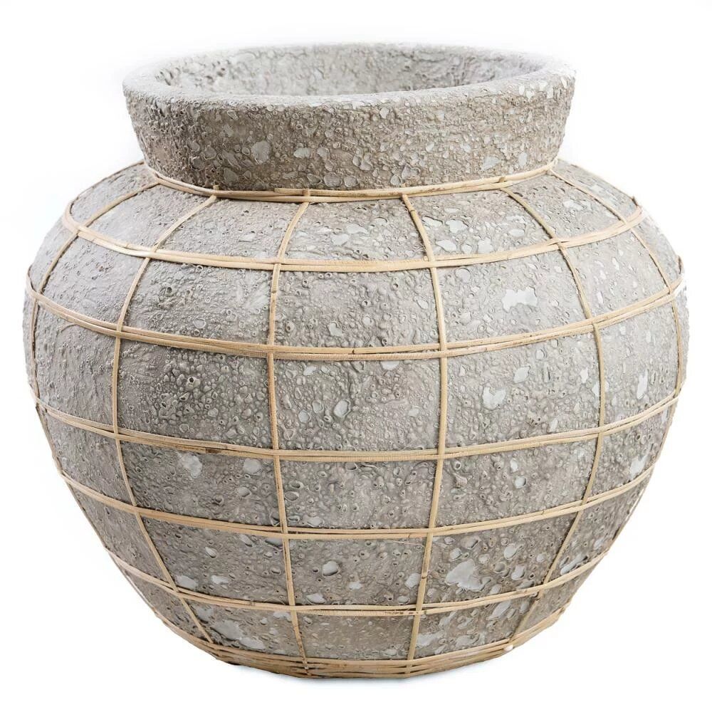 Vases - Le Vase Belly - Béton Naturel - M - BAZAR BIZAR LIVING