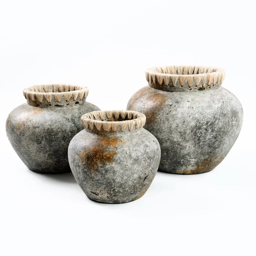 Vases - Le Vase Styly - Gris Antique - M - BAZAR BIZAR LIVING