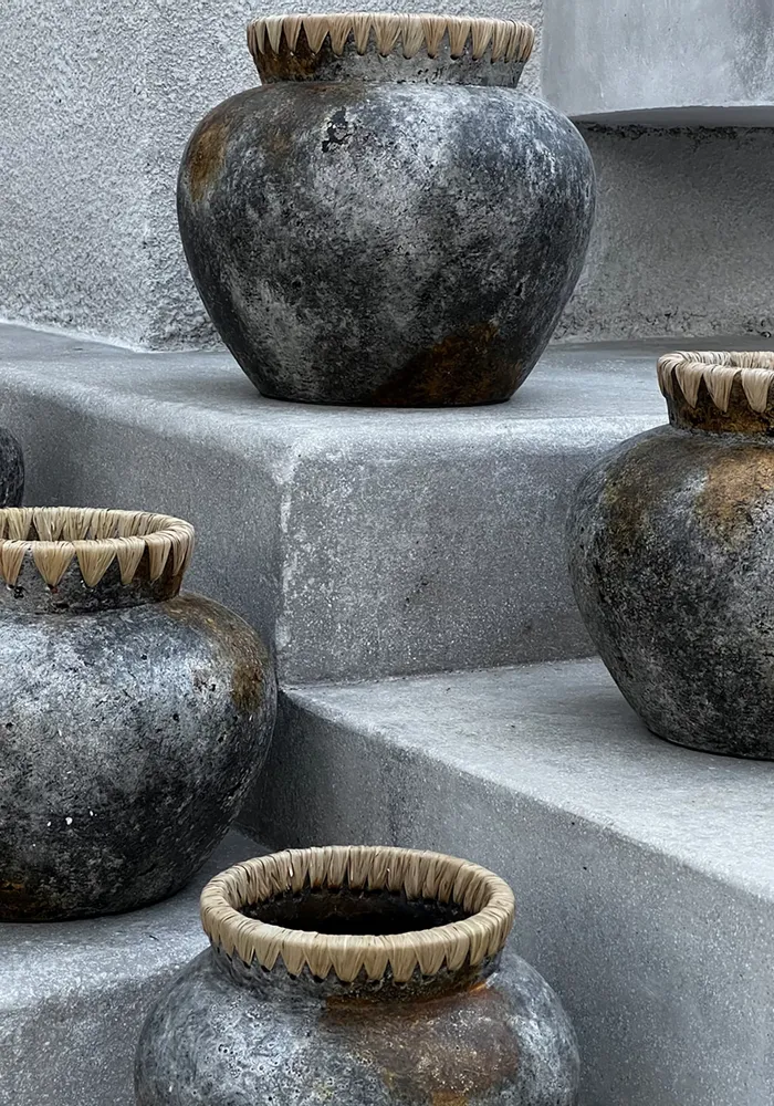 Vases - Le Vase Styly - Gris Antique - M - BAZAR BIZAR LIVING