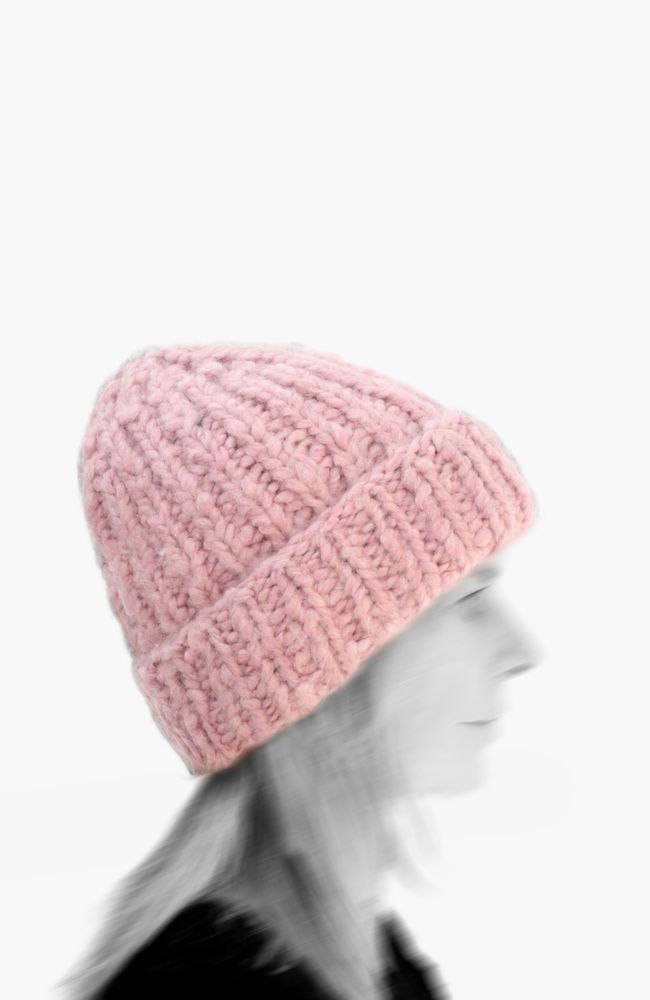 Hats - Pure Cashmere Fold-Up Hand Knit Hat - #668 H-CBR - KARAKORAM ACCESSORIES