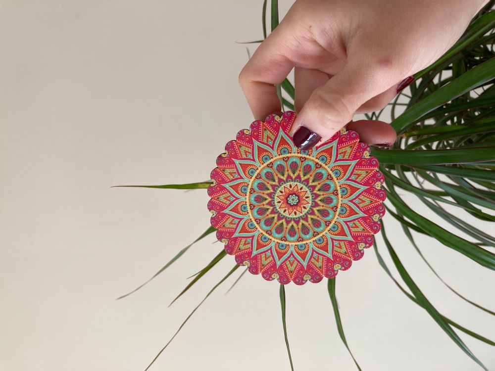 Décorations pour tables de Noël - Wooden Coaster and Incense Holder - WOOD ART IST