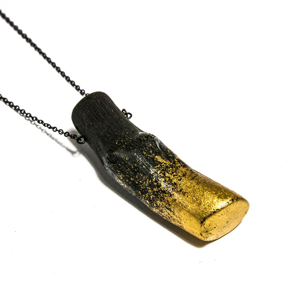 Bijoux - Collier KIN-FUJI & Collier KIN-MOJI - CHARCOAL ESKIMEÏT