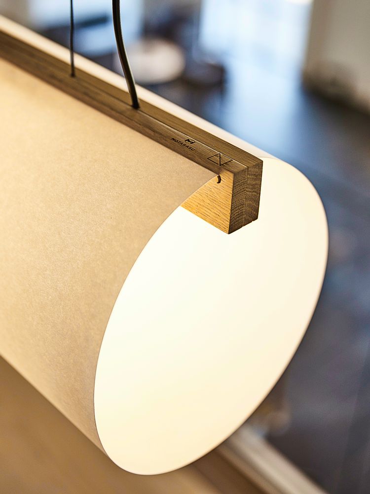 Ceiling lights - ENSO pendant natural oak - MOTARASU