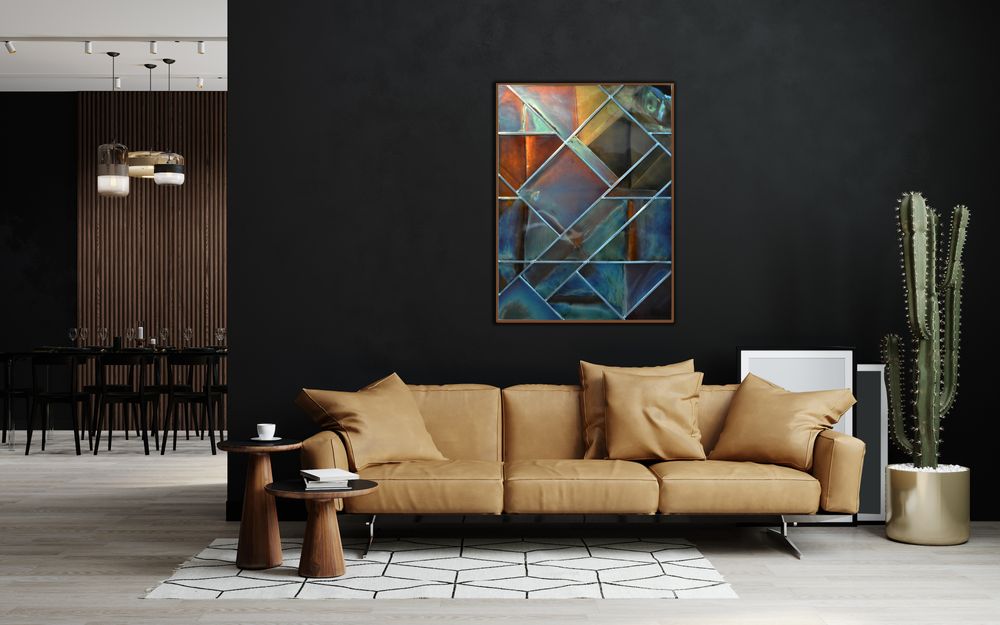 Stained glass decoration - Stained Glass Wall Decor - JLA-VITRAIL CONTEMPORAIN
