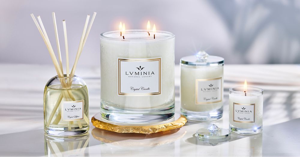 Gifts - Signature glittering candles in Bohemia Crystal - LUMINIA