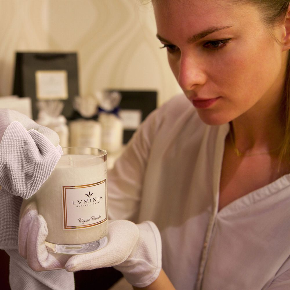 Gifts - Signature glittering candles in Bohemia Crystal - LUMINIA