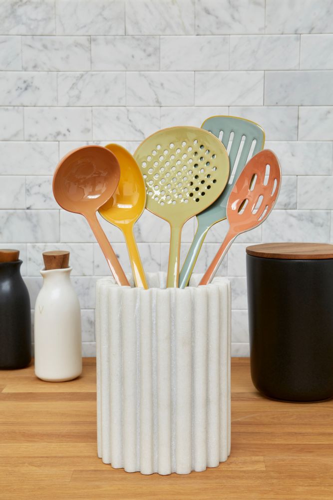 Couverts & ustensiles de cuisine - Ustensiles en émail coloré - BE HOME