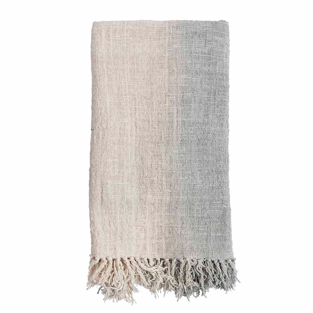 Plaids - Couvre-lit dégradé en coton usagé - ORIGINALHOME ECO DESIGN