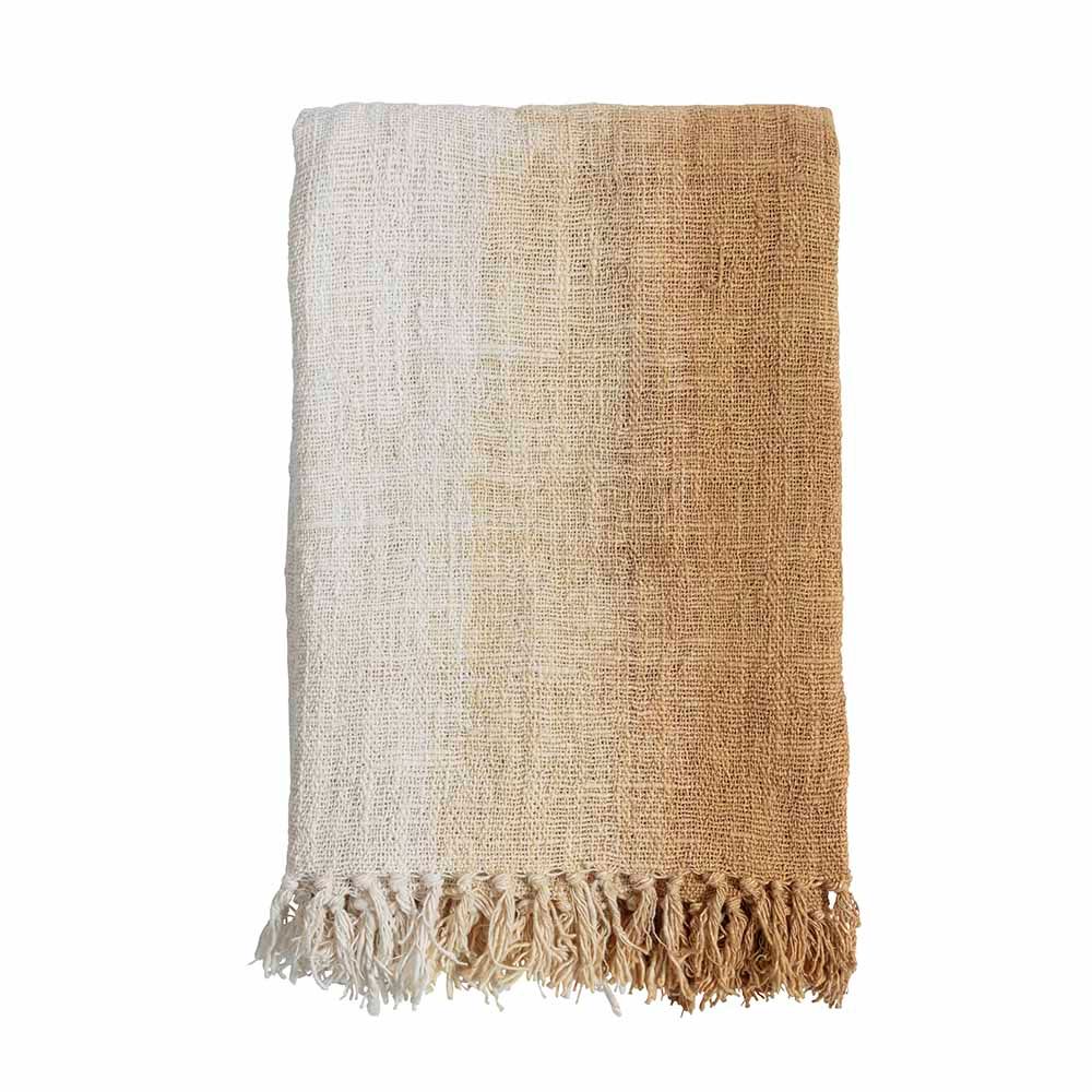 Plaids - Couvre-lit dégradé en coton usagé - ORIGINALHOME ECO DESIGN
