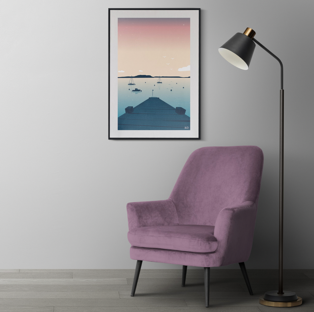 Affiches - Objet déco : illustration La Cale Jour - SI.D
