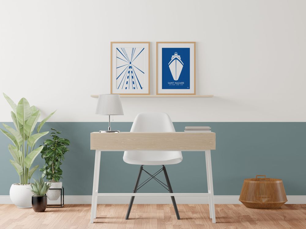 Affiches - Objet décoration : Illustration le pont bleu - SI.D