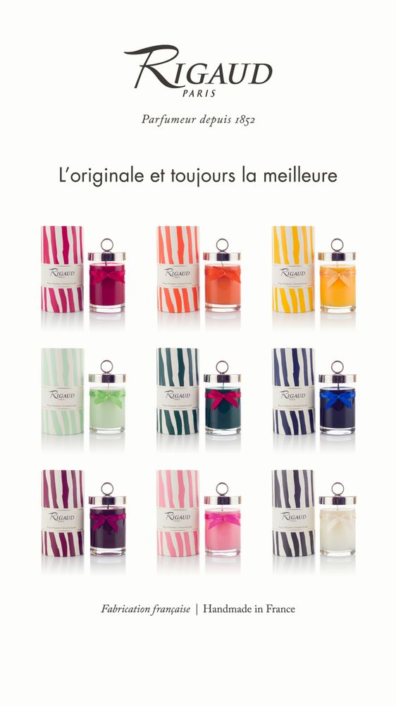 Cadeaux - Bougies Rigaud : 9 senteurs fabriquées à Grasse, en France. - RIGAUD PARIS