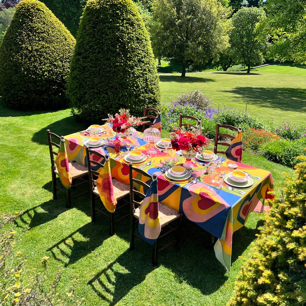 Nappes - Nappe en lin REINE DES COEURS - SUMMERILL AND BISHOP