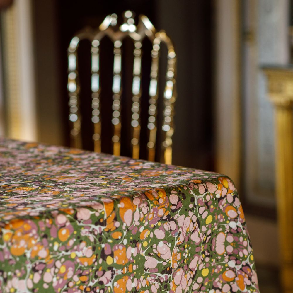 Table linen - MARBLE Linen Tablecloths & Napkins - SUMMERILL AND BISHOP