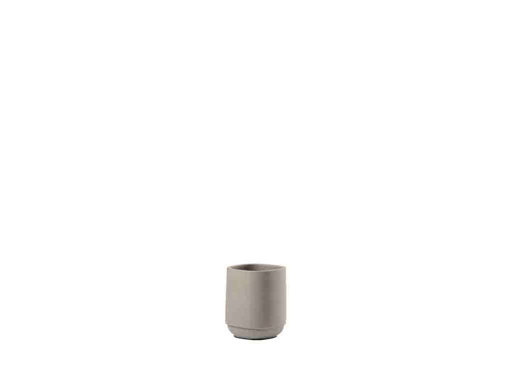 Soap dishes - Time concrete tooth cup 8 x 8 x 9.8 cm - ZONE DENMARK