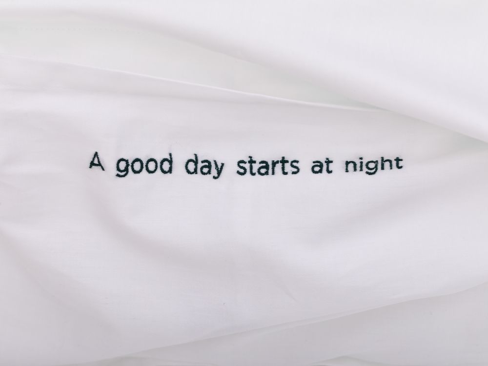Linge de lit - Parure de lit en coton biologiques et lin. - FOUR LEAVES