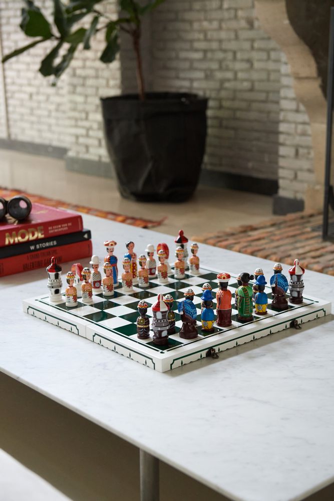 Pièces uniques - Jeu d'échecs fait main - FOUR LEAVES