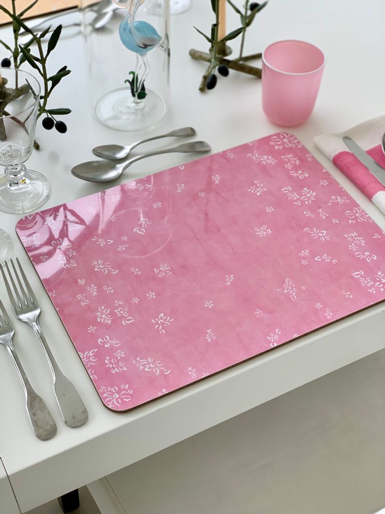 Platter and bowls - FALLING FLOWER Cork-Backed Placemats - SUMMERILL AND BISHOP