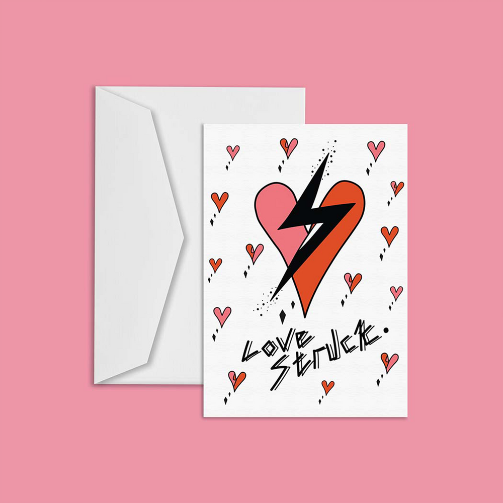 Carterie - Merry Kissmas - Arbre de Kissmas - Rouge. CARTE DE NOËL A6 - KIKI GUNN - PRINT WORKS