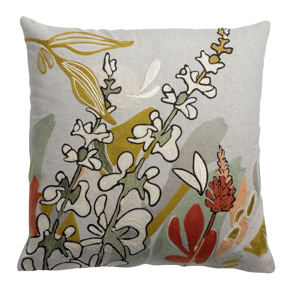 Fabric cushions - Embroidered cushions GINI & GINA - MAISON VIVARAISE - SDE VIVARAISE WINKLER
