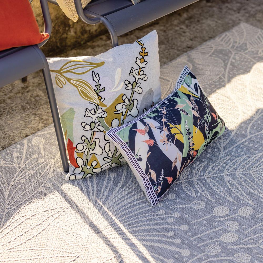 Fabric cushions - Embroidered cushions GINI & GINA - MAISON VIVARAISE - SDE VIVARAISE WINKLER