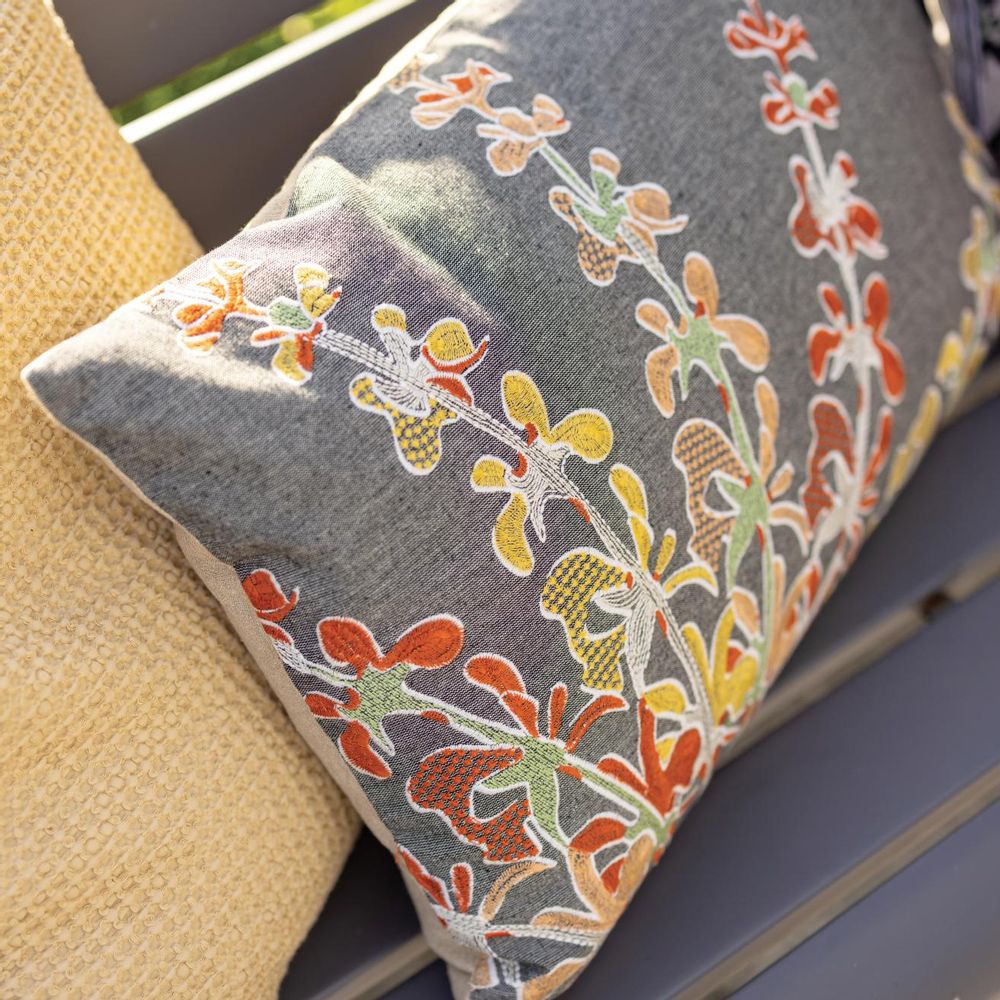 Fabric cushions - Embroidered cushions GINI & GINA - MAISON VIVARAISE - SDE VIVARAISE WINKLER