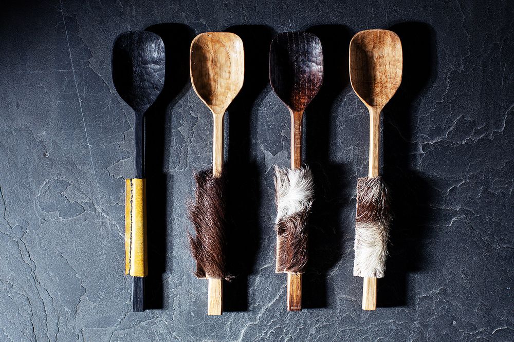 Cutlery set - Oak spoons - ATELIER PEV / PATRICK EVESQUE