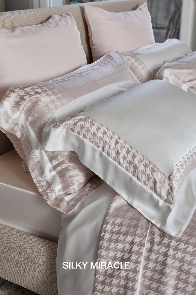 Bed linens - SILKY MIRACLE Houndstooth Sheet Set - SILKY MIRACLE LIMITED