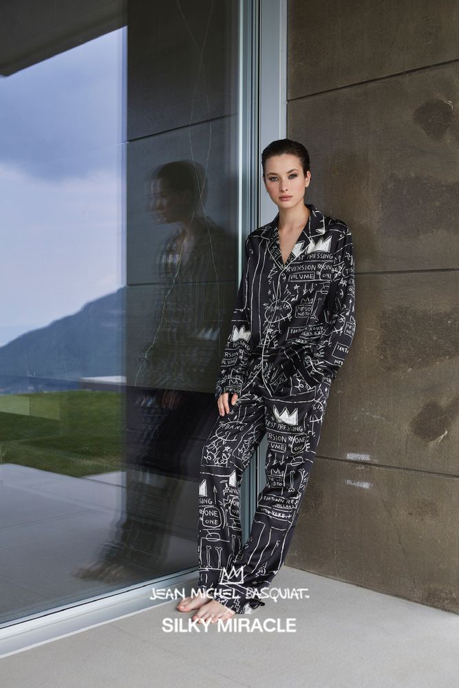 Homewear - BASQUIAT x SILKY MIRACLE Collection Unisex Home wear Set - SILKY MIRACLE LIMITED
