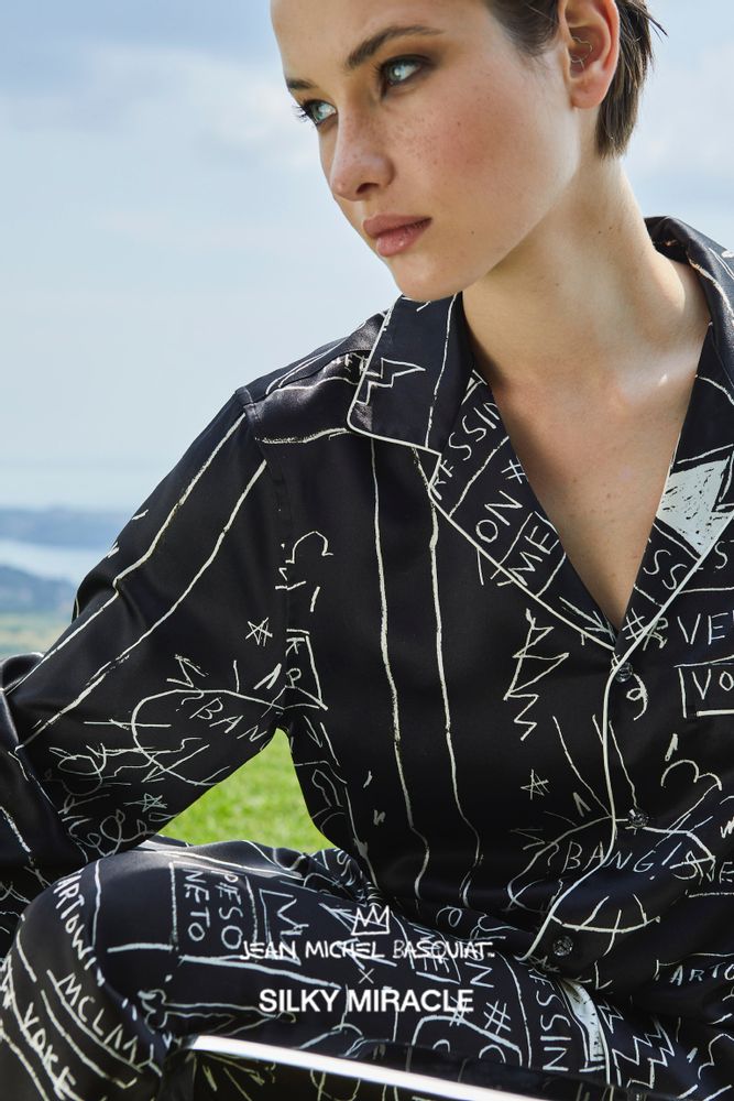 Homewear - BASQUIAT x SILKY MIRACLE Collection Unisex Home wear Set - SILKY MIRACLE LIMITED