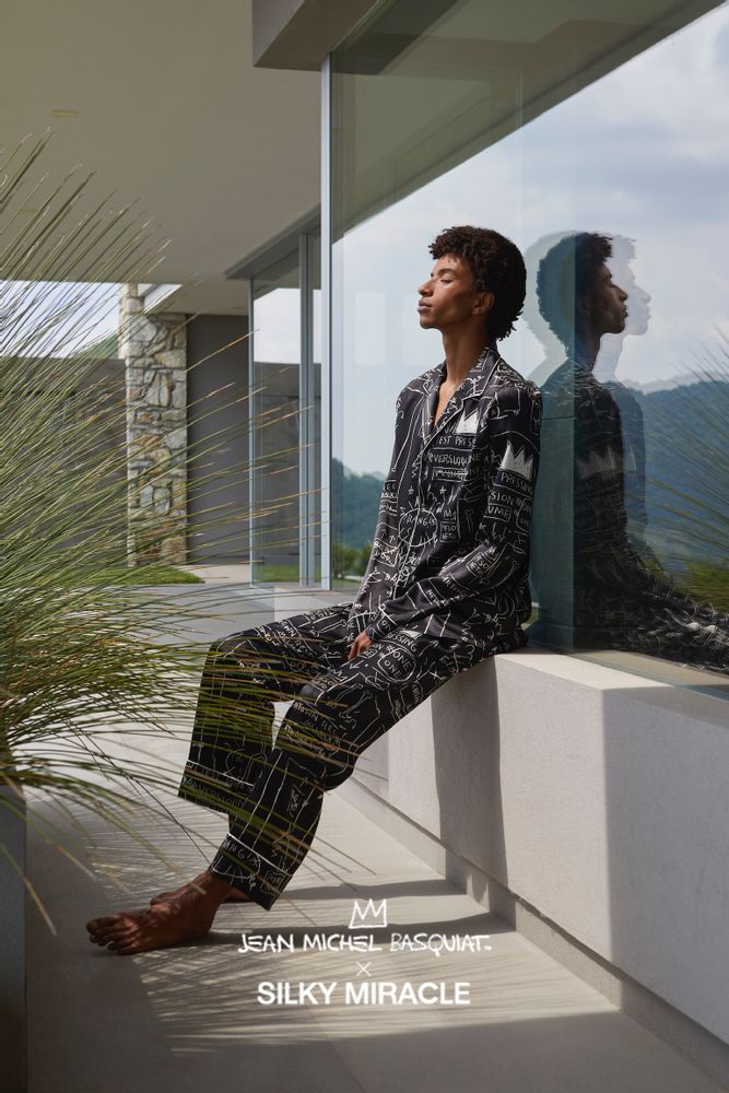 Homewear - BASQUIAT x SILKY MIRACLE Collection Unisex Home wear Set - SILKY MIRACLE LIMITED