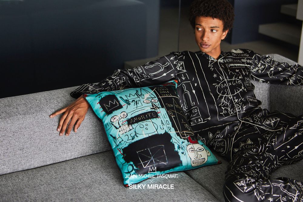 Homewear - BASQUIAT x SILKY MIRACLE Collection Unisex Home wear Set - SILKY MIRACLE LIMITED