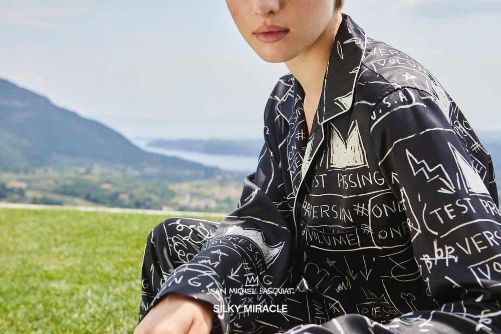 Homewear - BASQUIAT x SILKY MIRACLE Collection Unisex Home wear Set - SILKY MIRACLE LIMITED