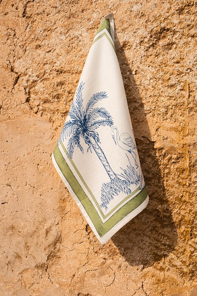 Kitchen linens - Oasis - Linen Tea Towel - NAPKING BY BELLAVIA