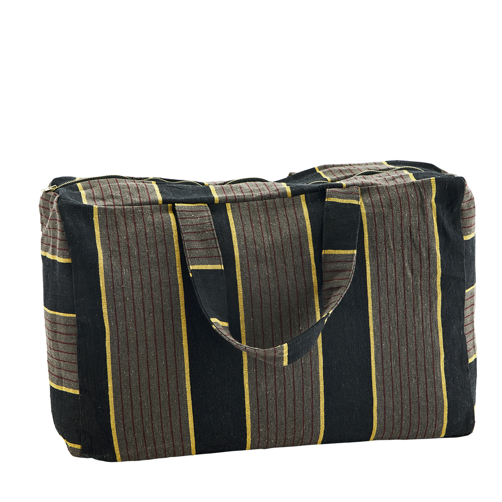 Textile and surface design - Striped cotton travel bag - MADAM STOLTZ
