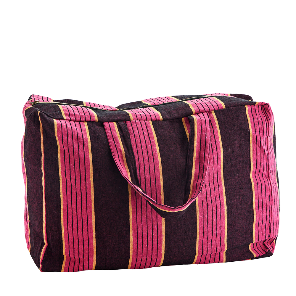 Textile and surface design - Striped cotton travel bag - MADAM STOLTZ